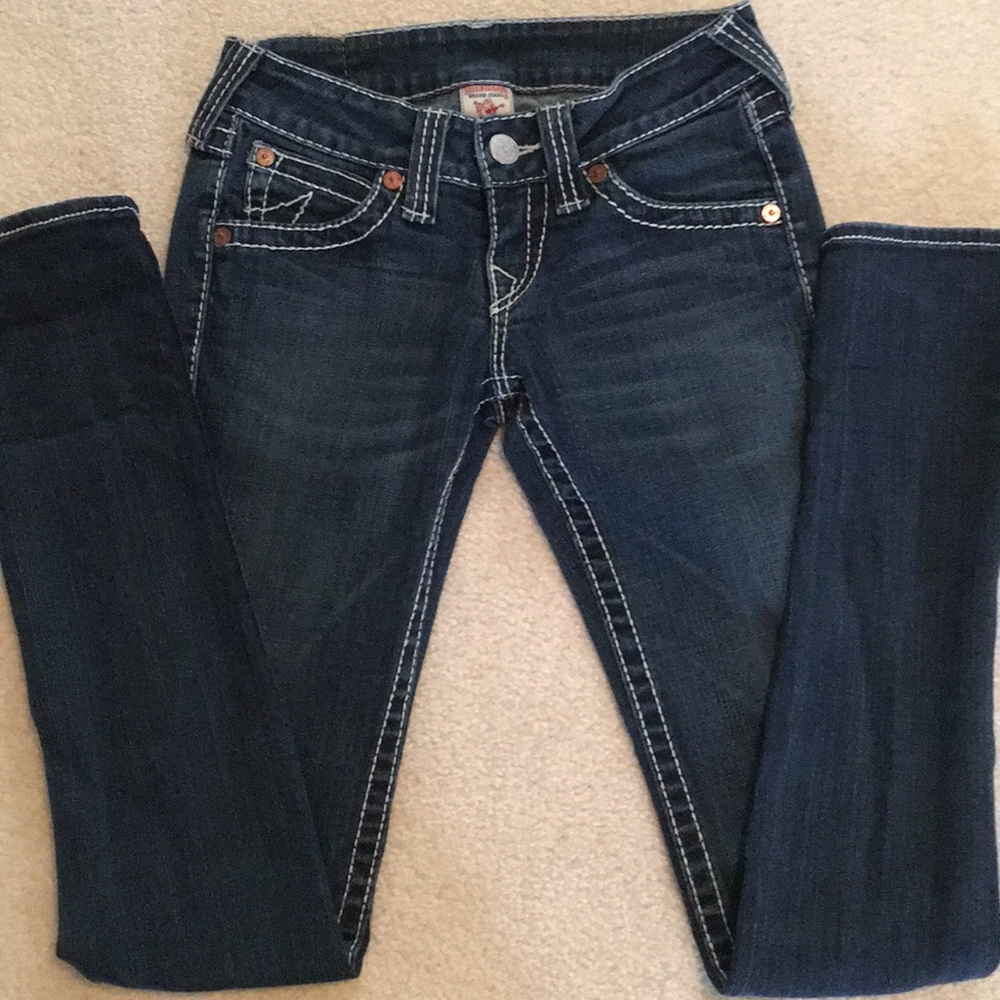 True Religion Julie skinny low rise jeans